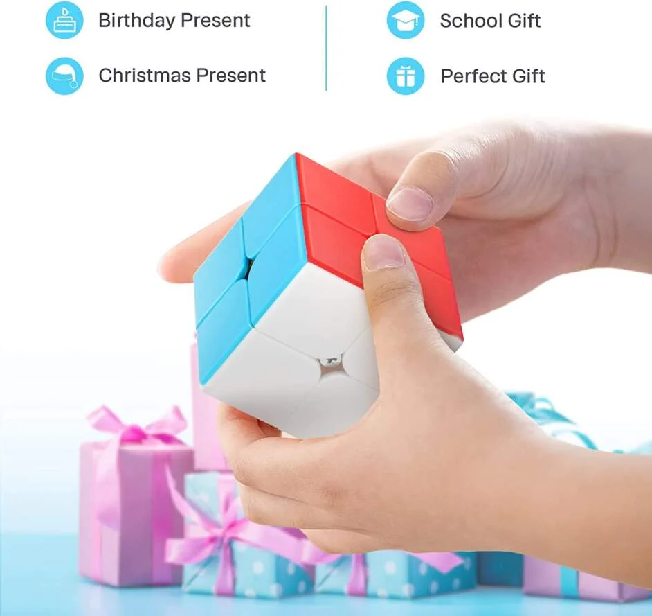 Cube Magique 2×2 Stickerless, Speed Cube 2x2x2 – Image 2