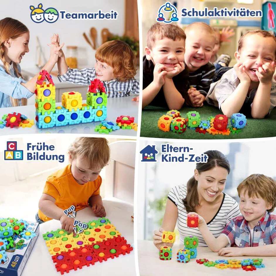 Blocs de construction Pop it Bubble Blocks 48pcs – Image 8