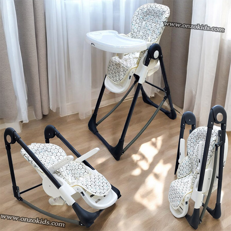 Chaise haute réglable et transat 2 en 1 pour bébé – Mini Pouce