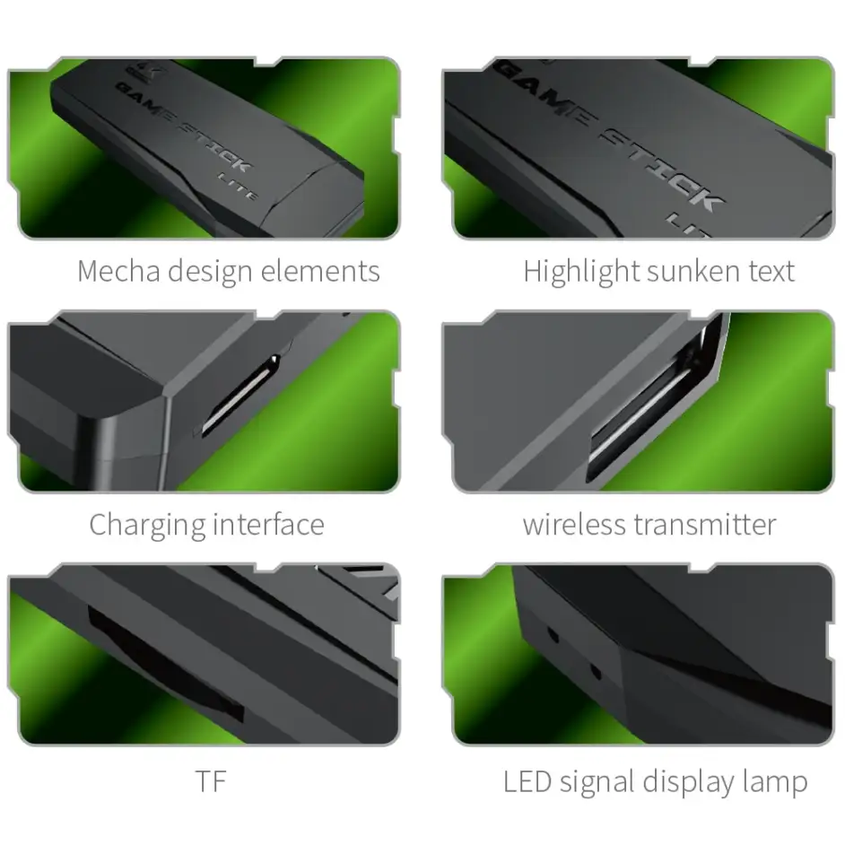 Console de jeu vidéo rétro avec 10000jeux intégrés, 64 go, contrôleur sans fil, pour PS1/GBA – Image 3