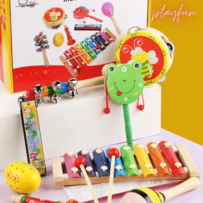 Montessori 8 instruments de musique en bois